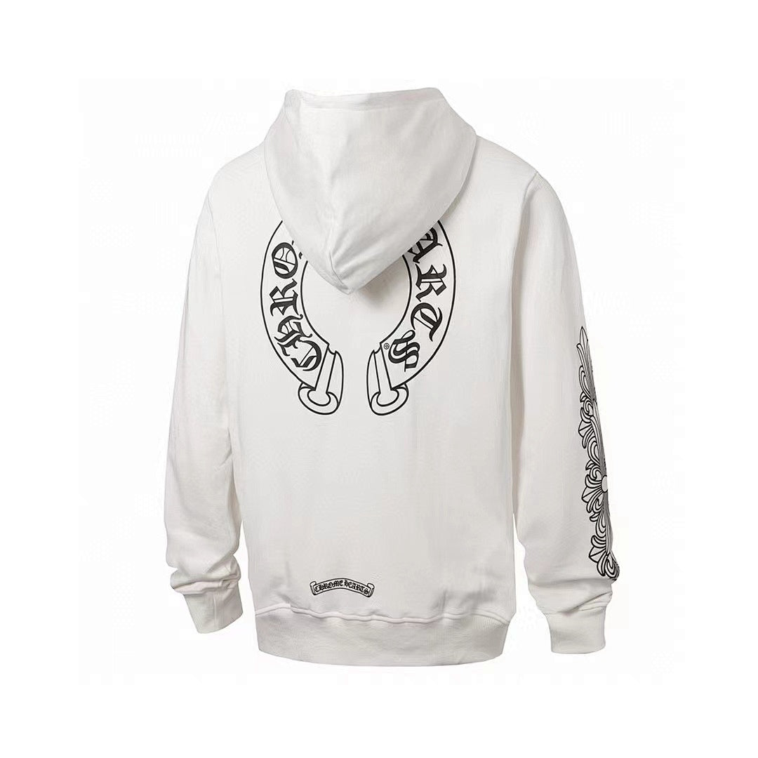 Chrome Hearts Graphic Zip-Up Hoodie