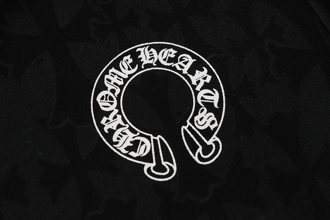 Chrome Hearts Graphic Zip-Up Hoodie