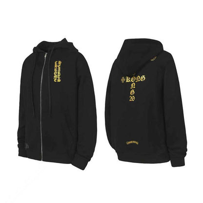 Chrome Hearts Graphic Zip-Up Hoodie