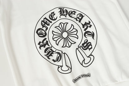 Chrome Hearts Graphic Zip-Up Hoodie
