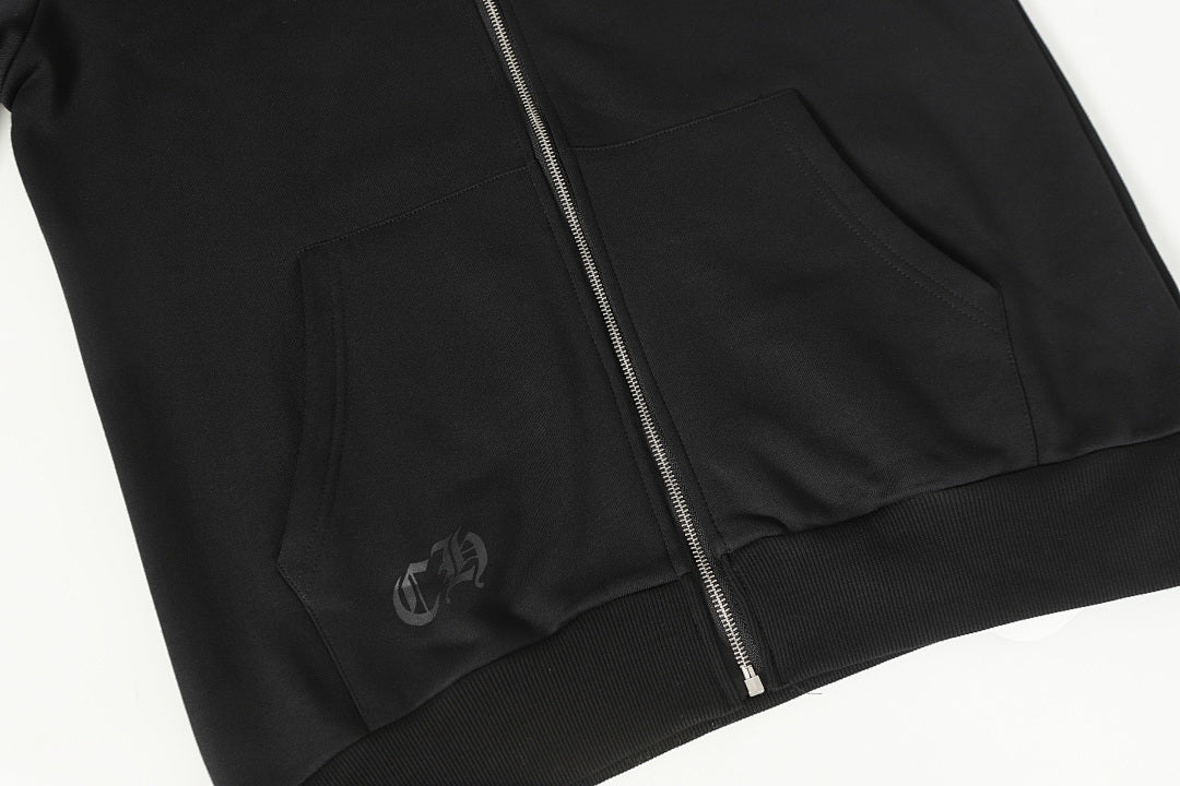 Chrome Hearts Graphic Zip-Up Hoodie