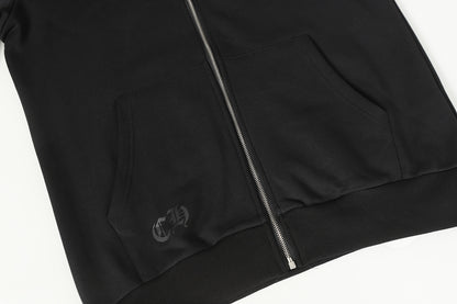 Chrome Hearts Graphic Zip-Up Hoodie