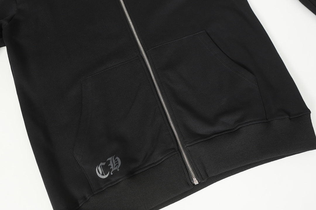 Chrome Hearts Graphic Zip-Up Hoodie