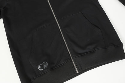 Chrome Hearts Graphic Zip-Up Hoodie