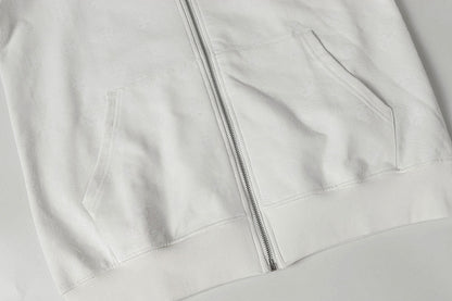 Chrome Hearts Graphic Zip-Up Hoodie
