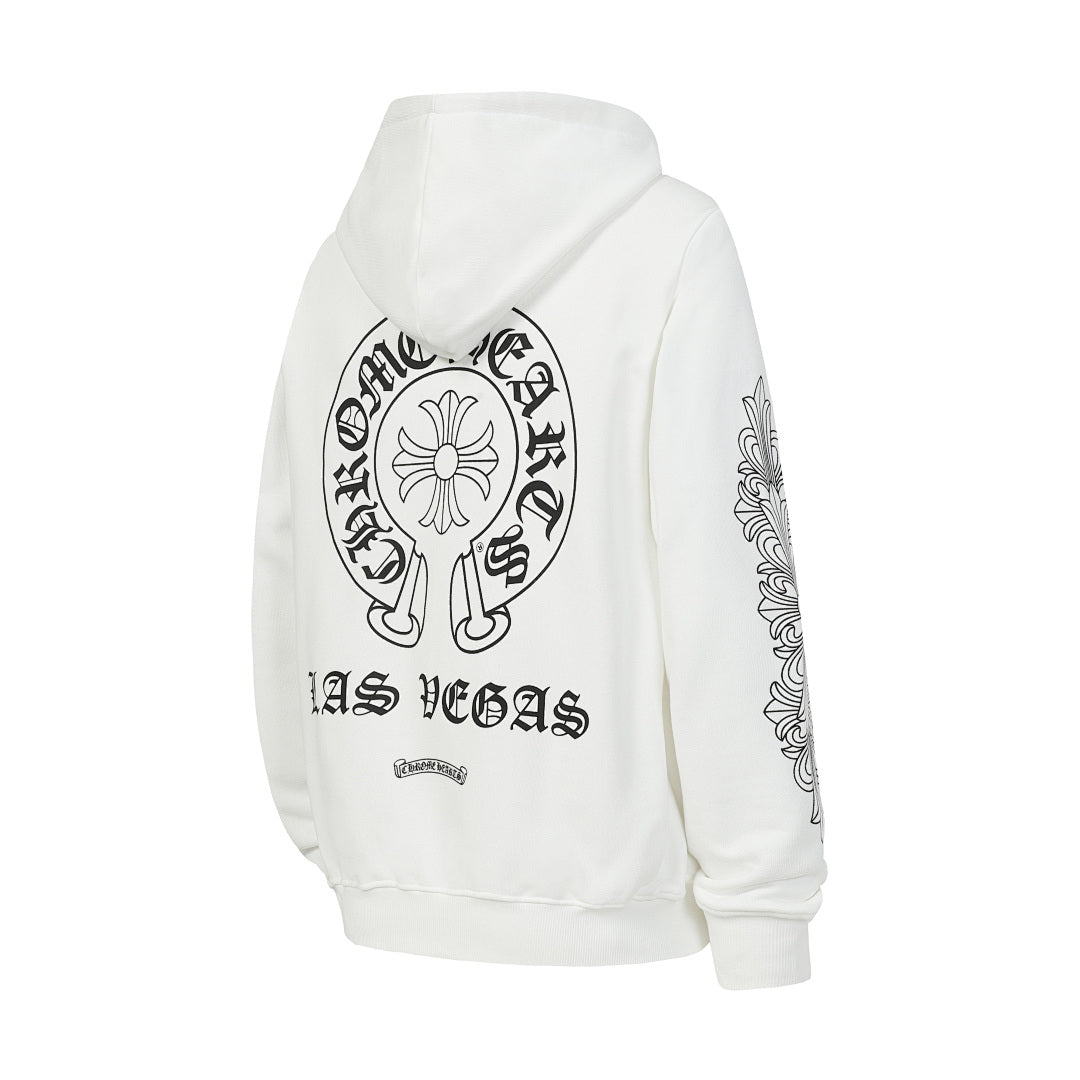 Chrome Hearts Graphic Zip-Up Hoodie