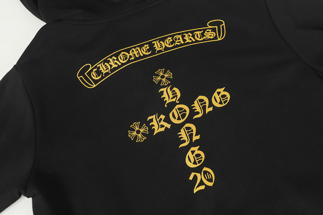 Chrome Hearts Graphic Zip-Up Hoodie