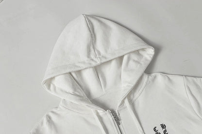 Chrome Hearts Graphic Zip-Up Hoodie