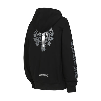 Chrome Hearts Graphic Zip-Up Hoodie