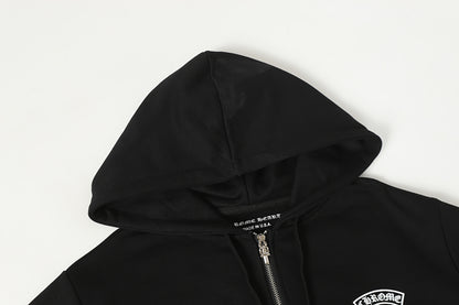 Chrome Hearts Graphic Zip-Up Hoodie