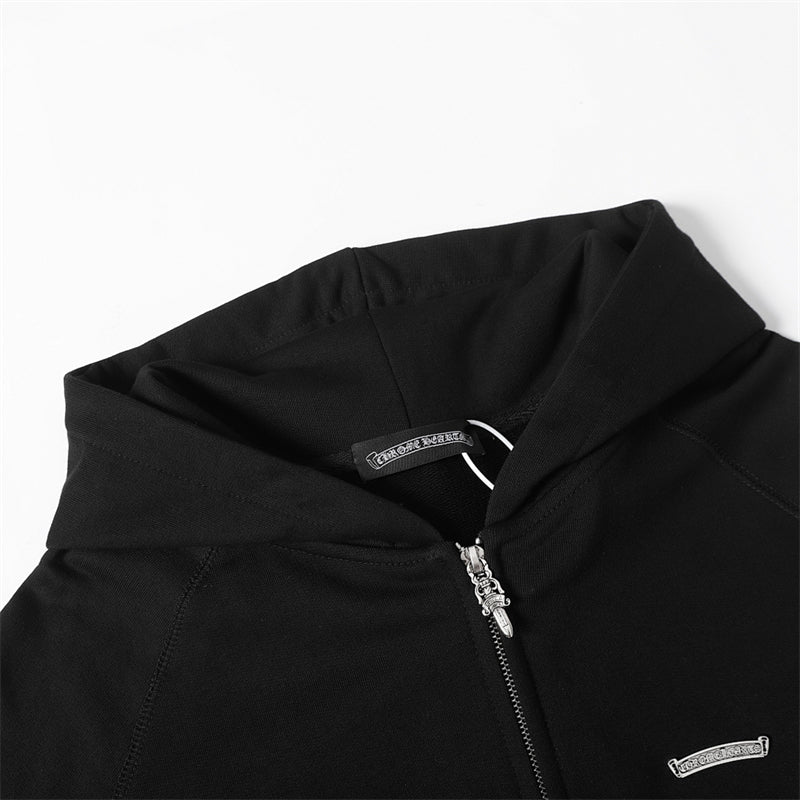 Chrome Hearts Graphic Zip-Up Hoodie