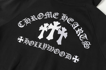 Chrome Hearts Graphic Zip-Up Hoodie