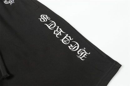Chrome Hearts Distressed Cotton Shorts | Luxury Streetwear