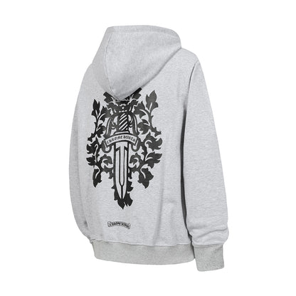 Chrome Hearts Graphic Zip-Up Hoodie
