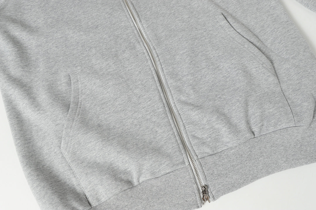 Chrome Hearts Graphic Zip-Up Hoodie