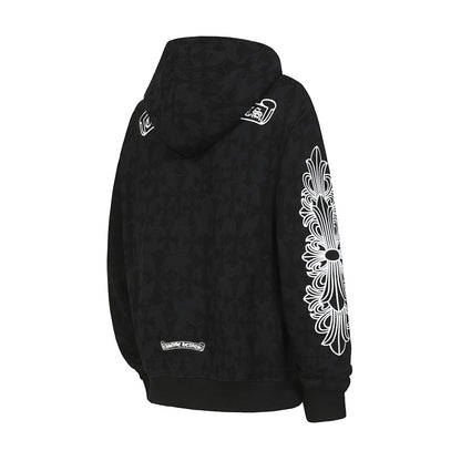 Chrome Hearts Graphic Zip-Up Hoodie