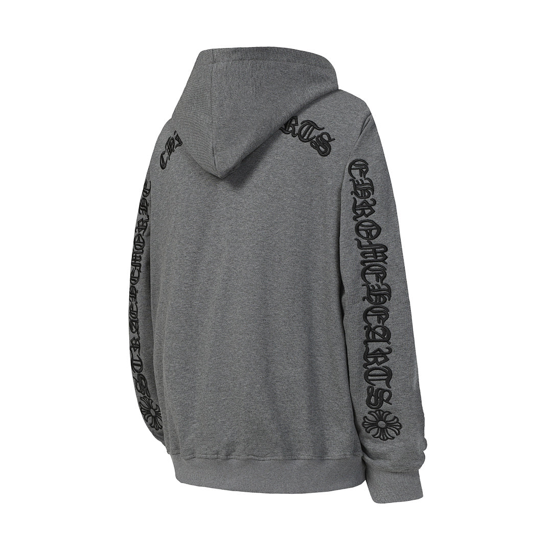 Chrome Hearts Graphic Zip-Up Hoodie