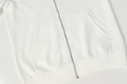 Chrome Hearts Graphic Zip-Up Hoodie