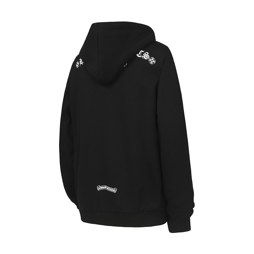 Chrome Hearts Graphic Zip-Up Hoodie