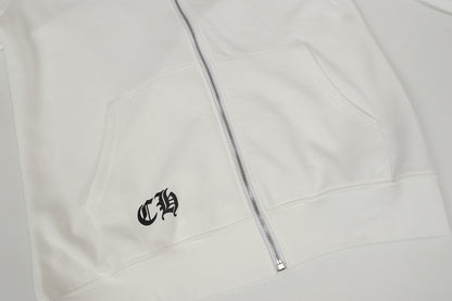 Chrome Hearts Graphic Zip-Up Hoodie