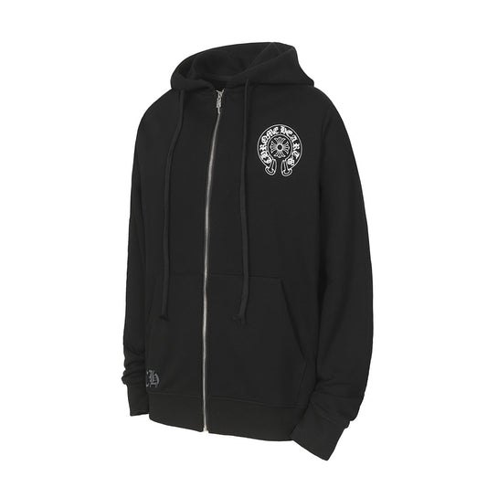 Chrome Hearts Graphic Zip-Up Hoodie
