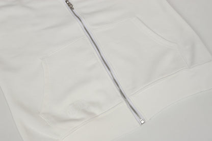 Chrome Hearts Graphic Zip-Up Hoodie