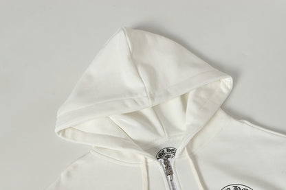 Chrome Hearts Graphic Zip-Up Hoodie