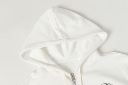 Chrome Hearts Graphic Zip-Up Hoodie