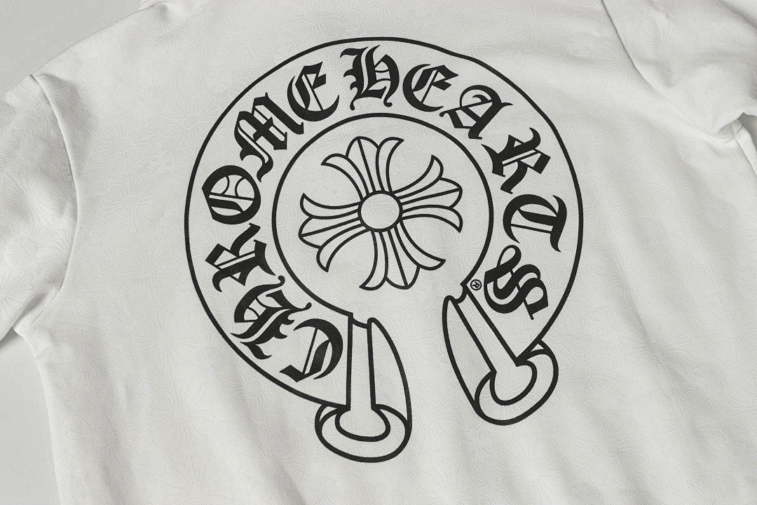 Chrome Hearts Graphic Zip-Up Hoodie