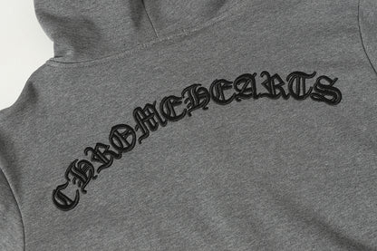 Chrome Hearts Graphic Zip-Up Hoodie