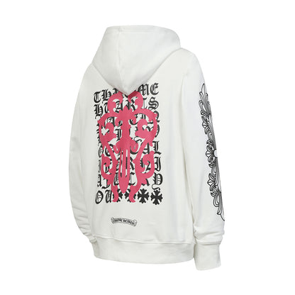 Chrome Hearts Graphic Zip-Up Hoodie