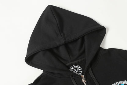 Chrome Hearts Graphic Zip-Up Hoodie