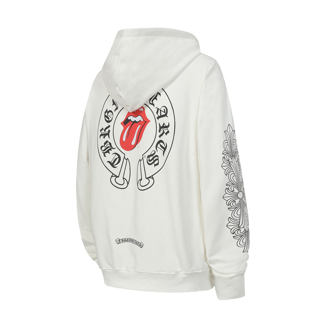 Chrome Hearts Graphic Zip-Up Hoodie