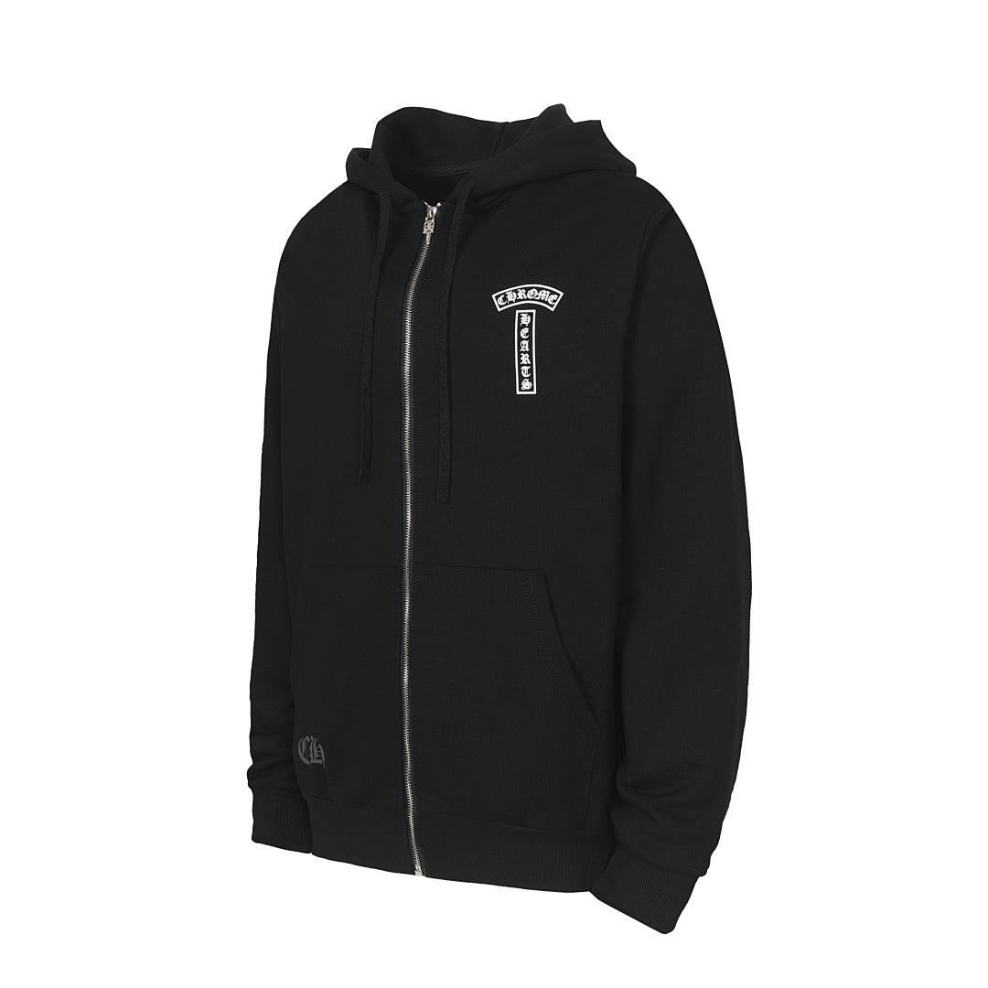 Chrome Hearts Graphic Zip-Up Hoodie