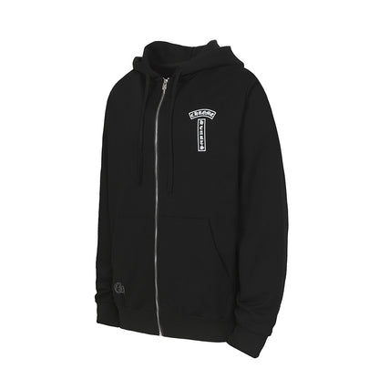 Chrome Hearts Graphic Zip-Up Hoodie