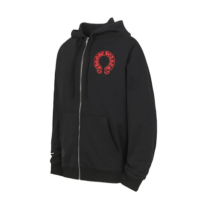 Chrome Hearts Graphic Zip-Up Hoodie