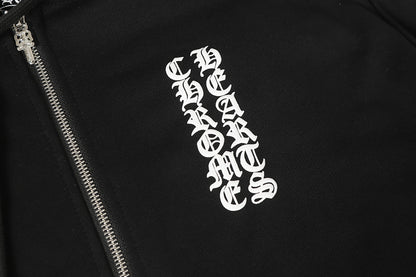 Chrome Hearts Graphic Zip-Up Hoodie