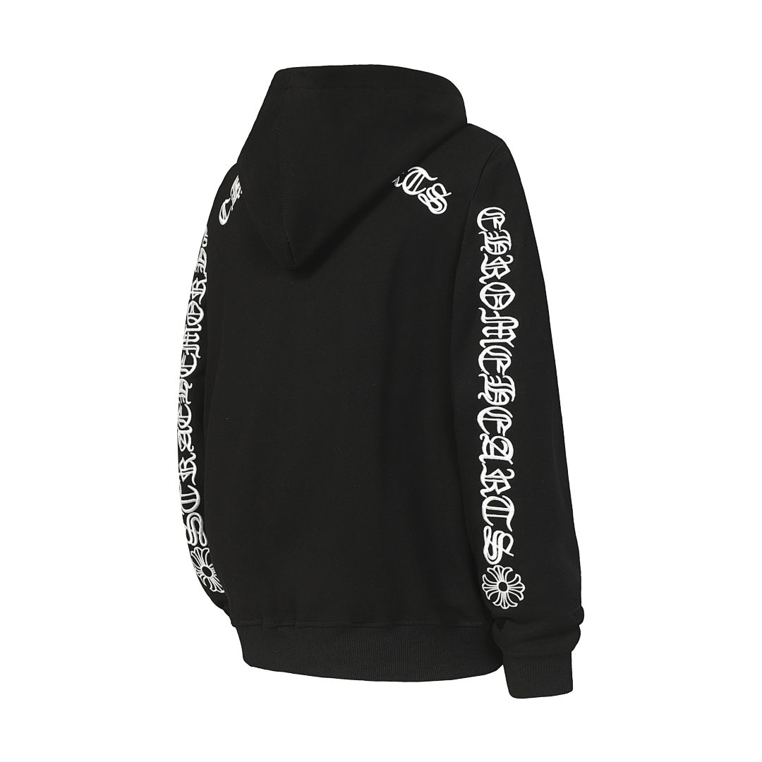 Chrome Hearts Graphic Zip-Up Hoodie