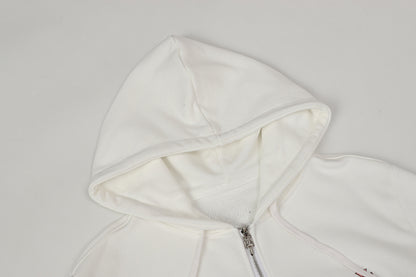Chrome Hearts Graphic Zip-Up Hoodie