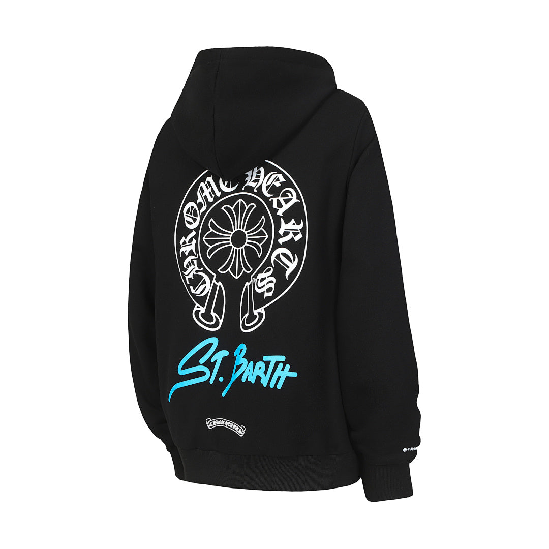 Chrome Hearts Graphic Zip-Up Hoodie