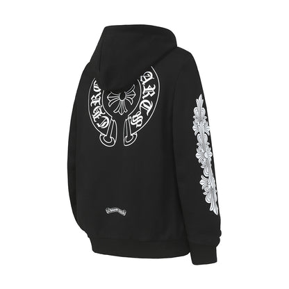 Chrome Hearts Graphic Zip-Up Hoodie