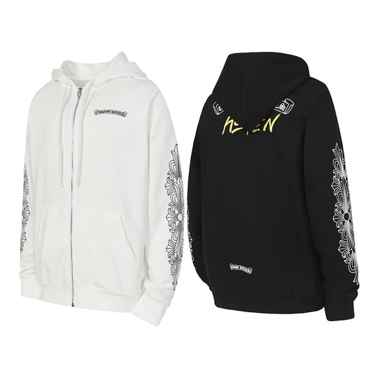 Chrome Hearts Graphic Zip-Up Hoodie