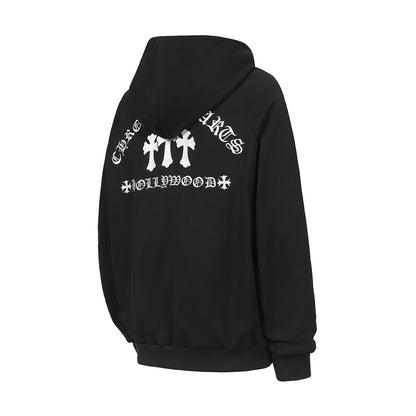 Chrome Hearts Graphic Zip-Up Hoodie