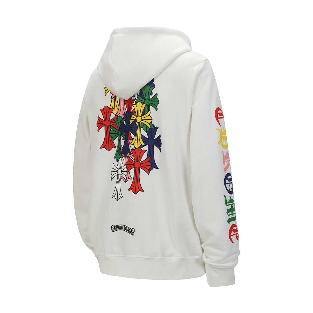 Chrome Hearts Graphic Zip-Up Hoodie