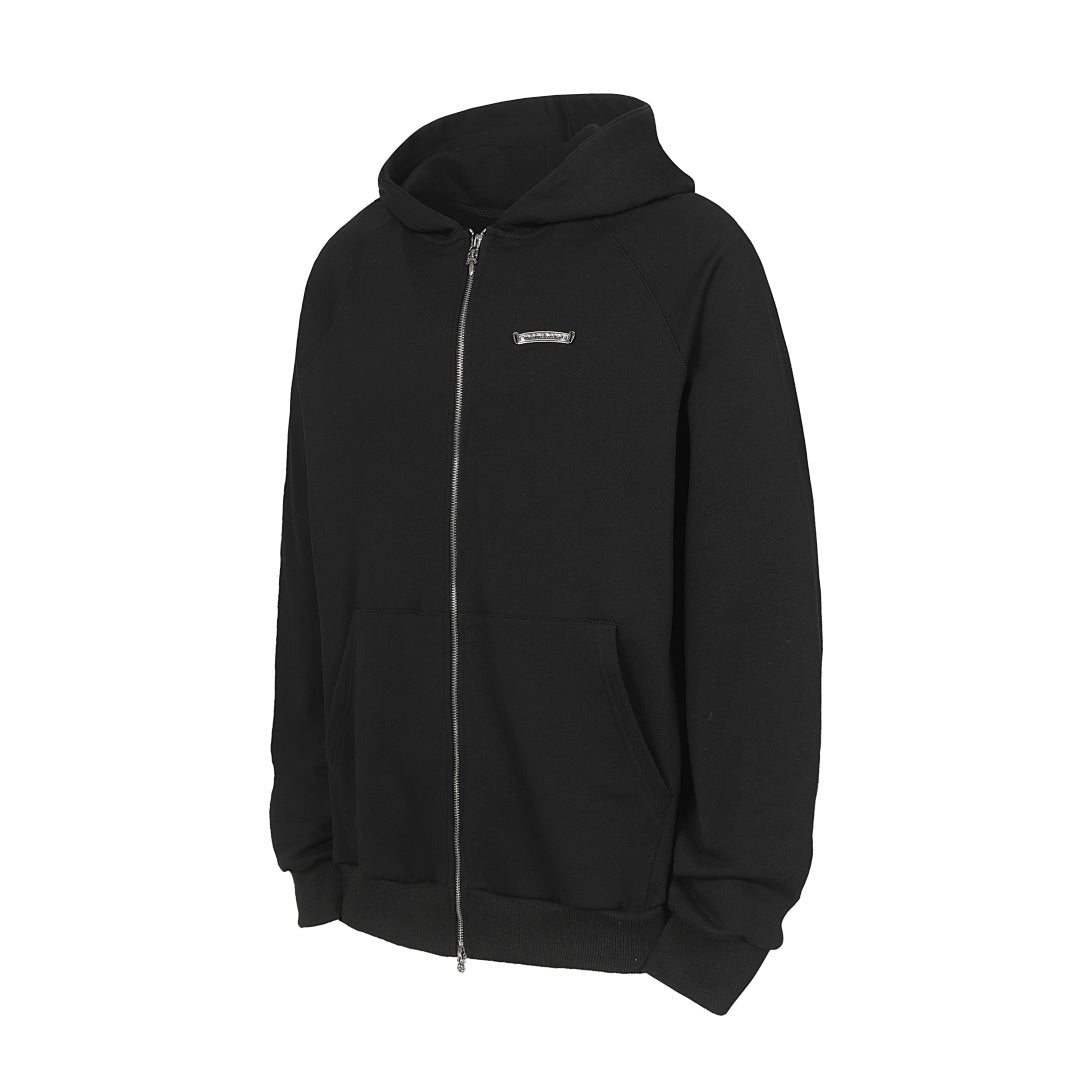 Chrome Hearts Graphic Zip-Up Hoodie