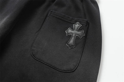 Chrome Hearts Distressed Cotton Shorts | Luxury Streetwear