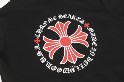 Chrome Hearts Graphic Zip-Up Hoodie