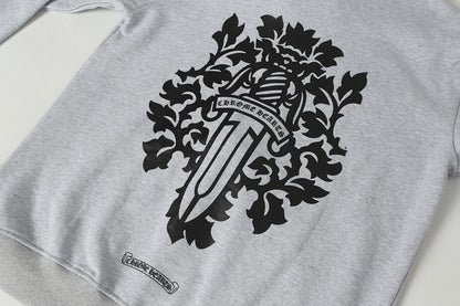 Chrome Hearts Graphic Zip-Up Hoodie