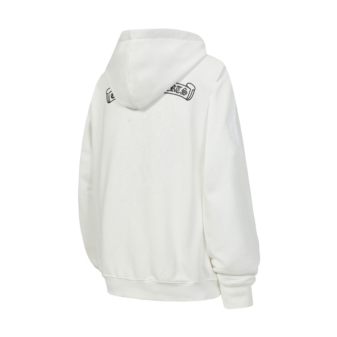 Chrome Hearts Graphic Zip-Up Hoodie