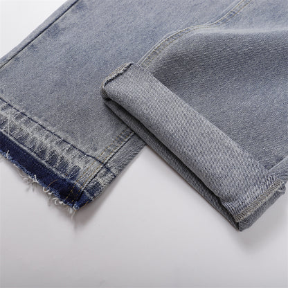 Chrome Hearts Distressed Denim Jeans | Stretch Tapered Fit